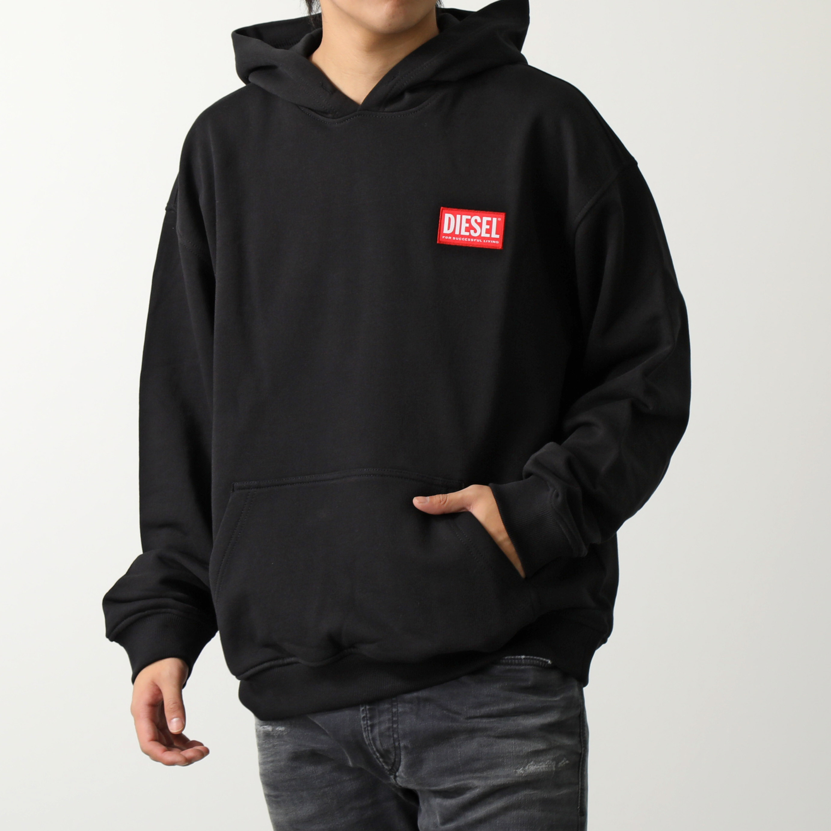 DIESEL ディーゼル パーカー S-NLABEL-HOOD-L1 A11592 0ILAC メンズ