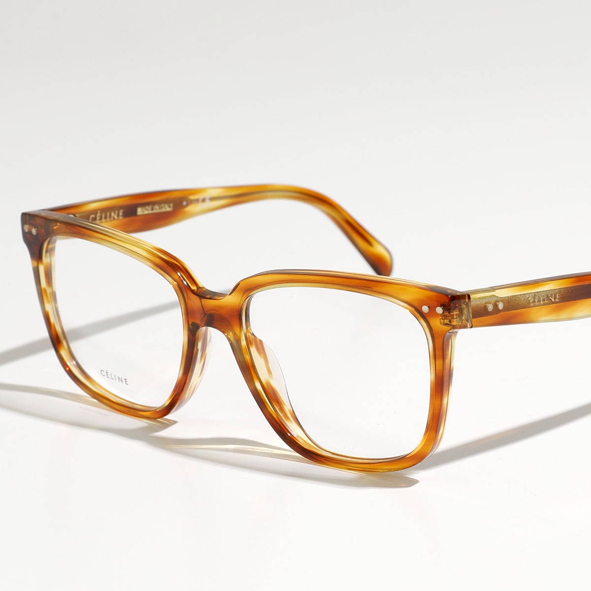 【期間限定均一価格】CELINE セリーヌ メガネ CL50020I レディース スクエア型 めがね 眼鏡 ロゴ アイウェア べっ甲 056