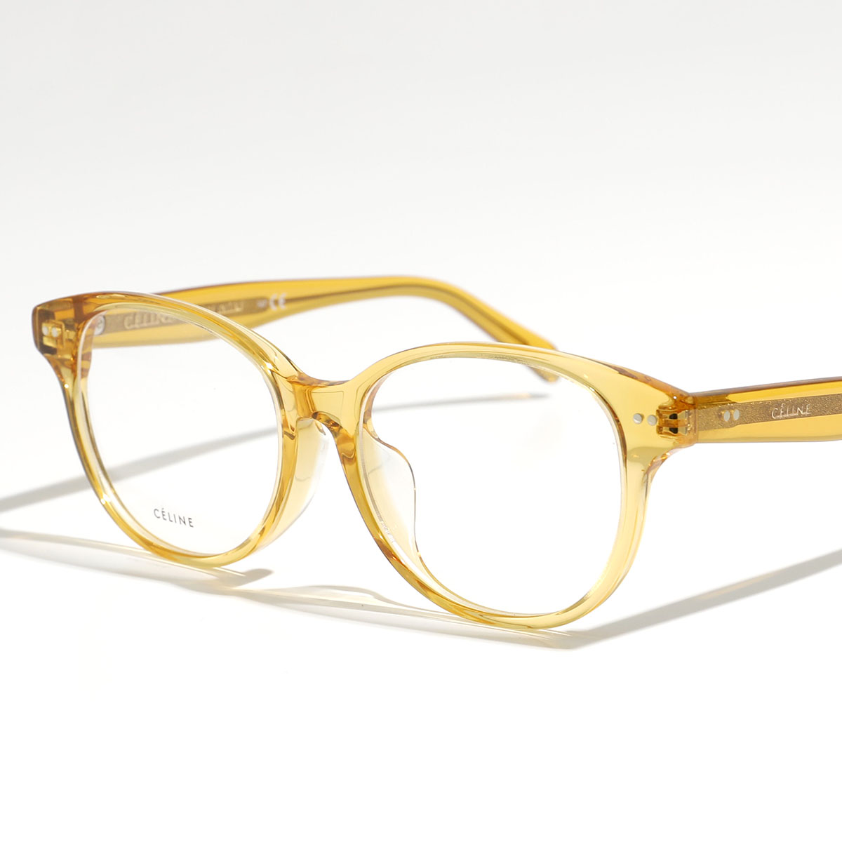 【返品保証対象】CELINE セリーヌ メガネ CL50007F レディース ウェリントン型 めがね 眼鏡 ロゴ アイウェア 039