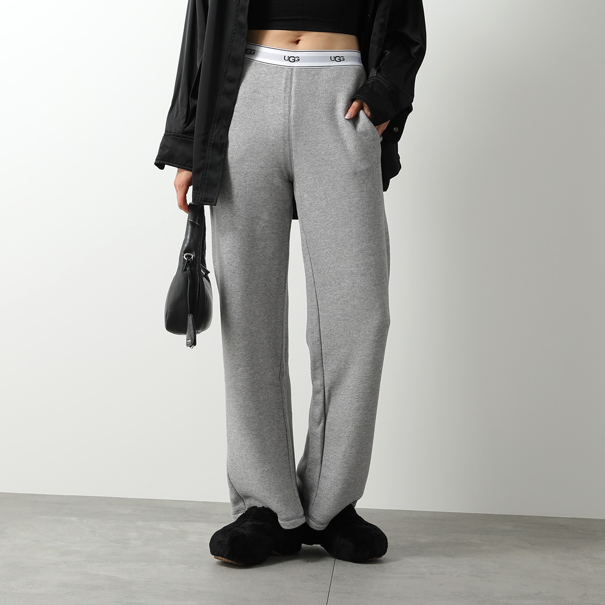 UGG アグ ニットパンツ JUDIE WIDE LEG PANT ジュディ ワイド レッグ 1144474 レディース スウェット  ウエストロゴバンド ルームウェア カラー3色