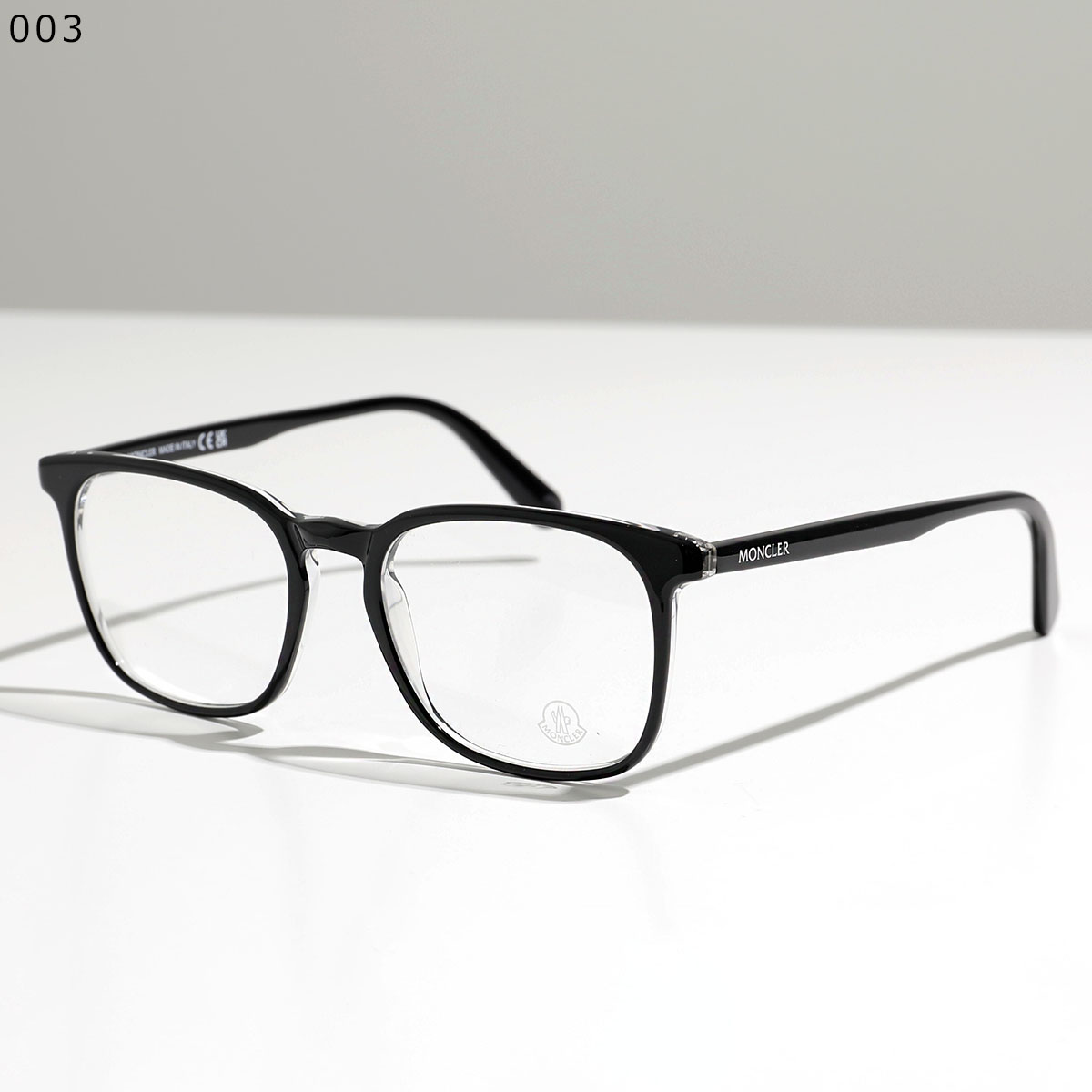 MONCLER モンクレール メガネ ML5118 メンズ スクエア型 めがね 伊達メガネ ダテ 眼鏡 ロゴ アイウェア カラー3色｜s-musee｜02
