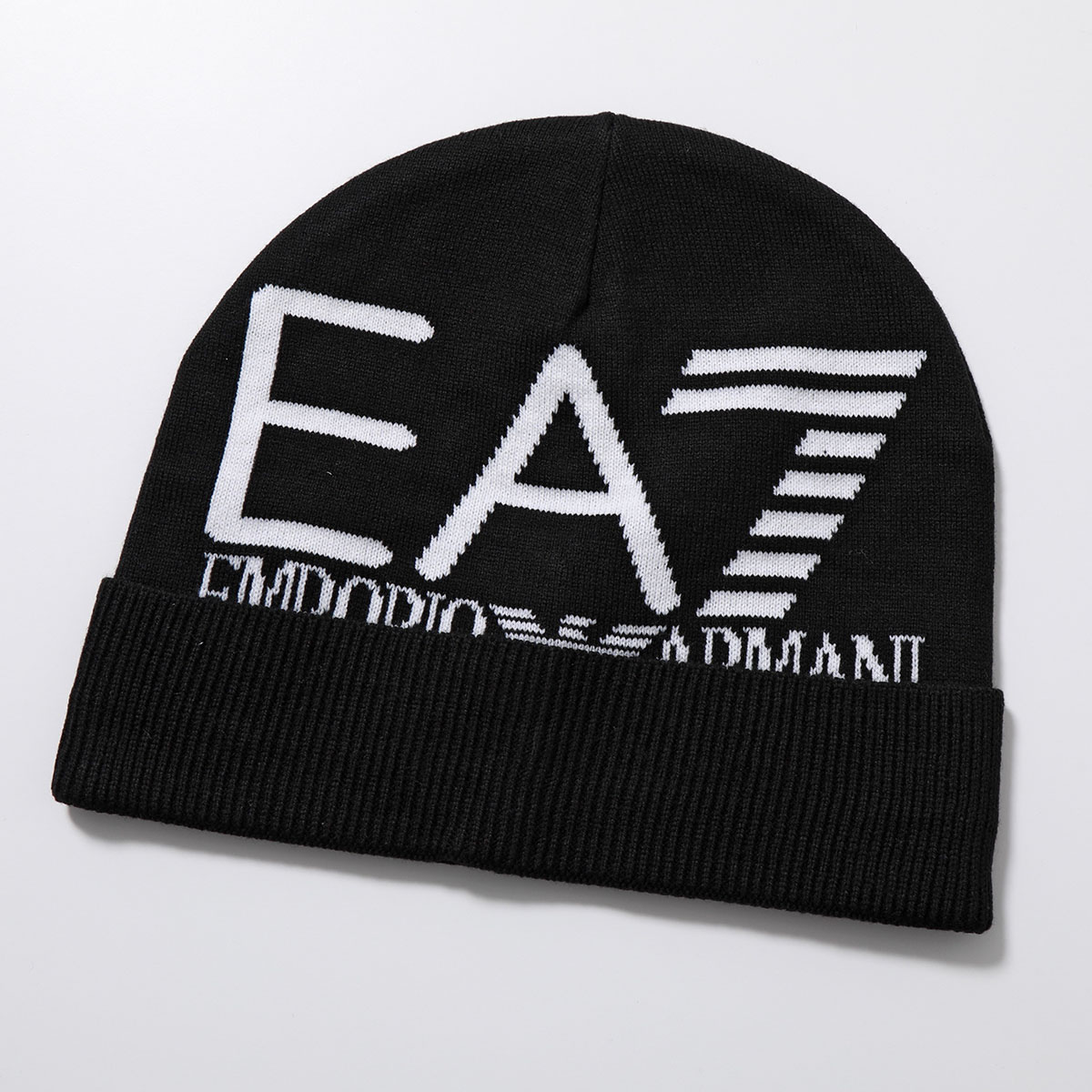 EA7 EMPORIO ARMANI エアセッテ エンポリオアルマーニ ニット帽 240127 CC200 メンズ ニットキャップ ビーニー  ジャガードロゴ 帽子 カラー3色