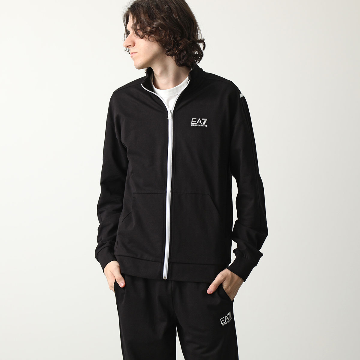 EA7 ブラック　セットアップ EA7 EMPORIO ARMANI エアセッテ エンポリオアルマーニ セットアップ