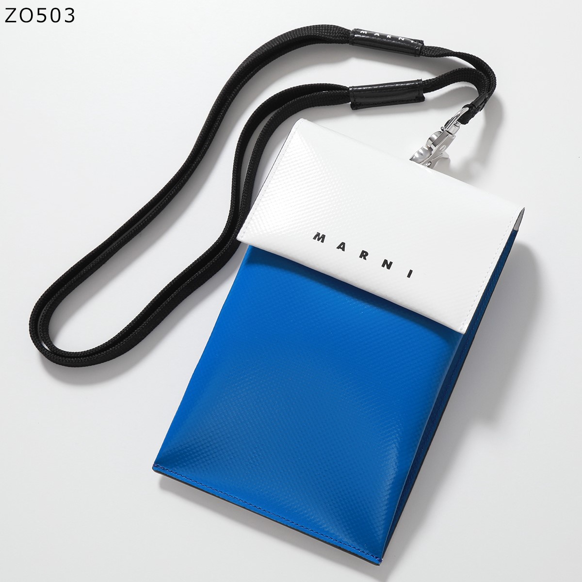 【美品】MARNI マルニ　PVC バイカラー フォンケース ネックポーチ 楽天市場】MARNI マルニ PHONE HOLDER 携帯ケース フォンケース