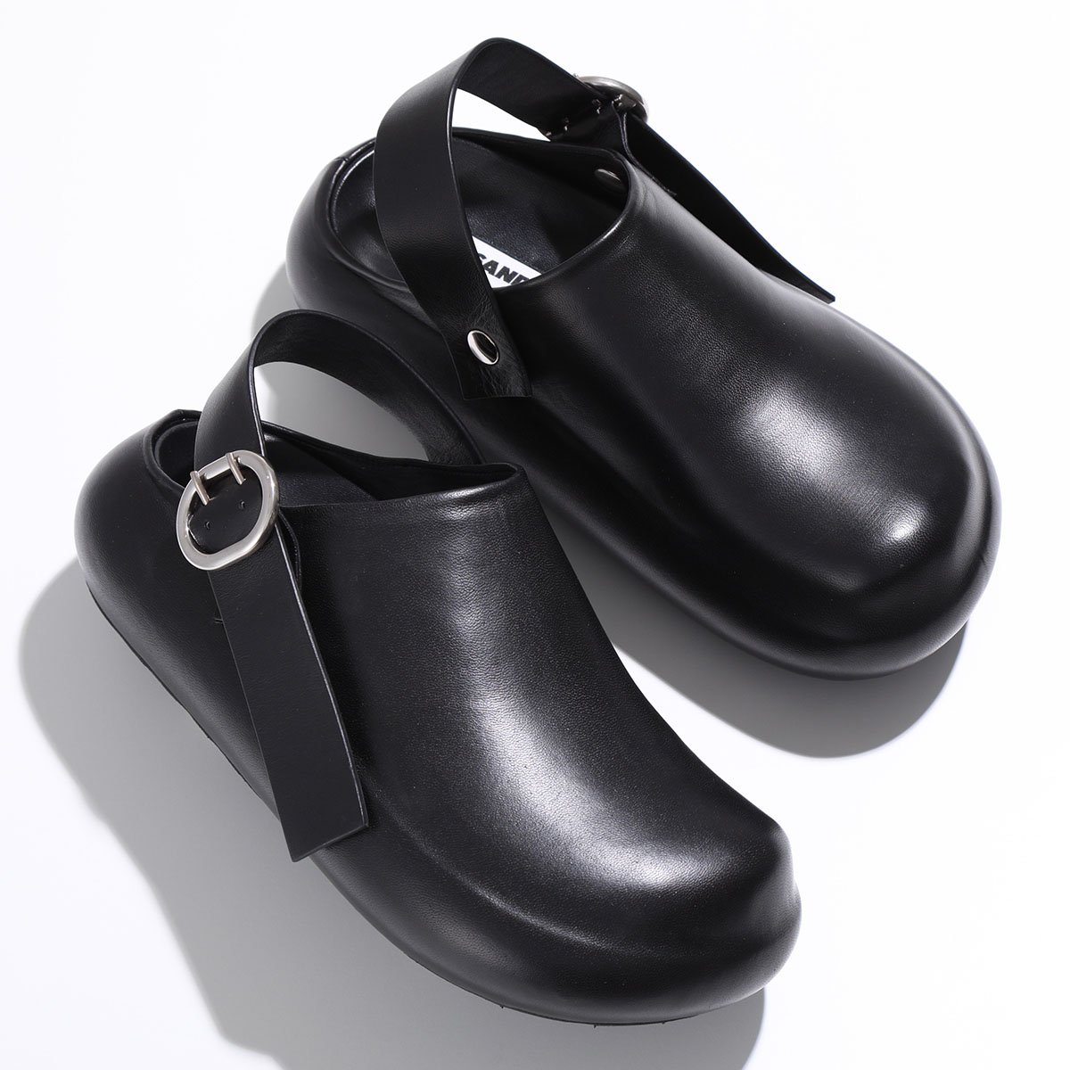 JIL SANDER ジルサンダー クロッグ SABOT J15ZJ0010 P5810 レディース レザー アンクルストラップ ラウンドトゥ  フラット シューズ 靴 001/BLACK : 351113915 : インポートセレクトmusee - 通販 - Yahoo!ショッピング