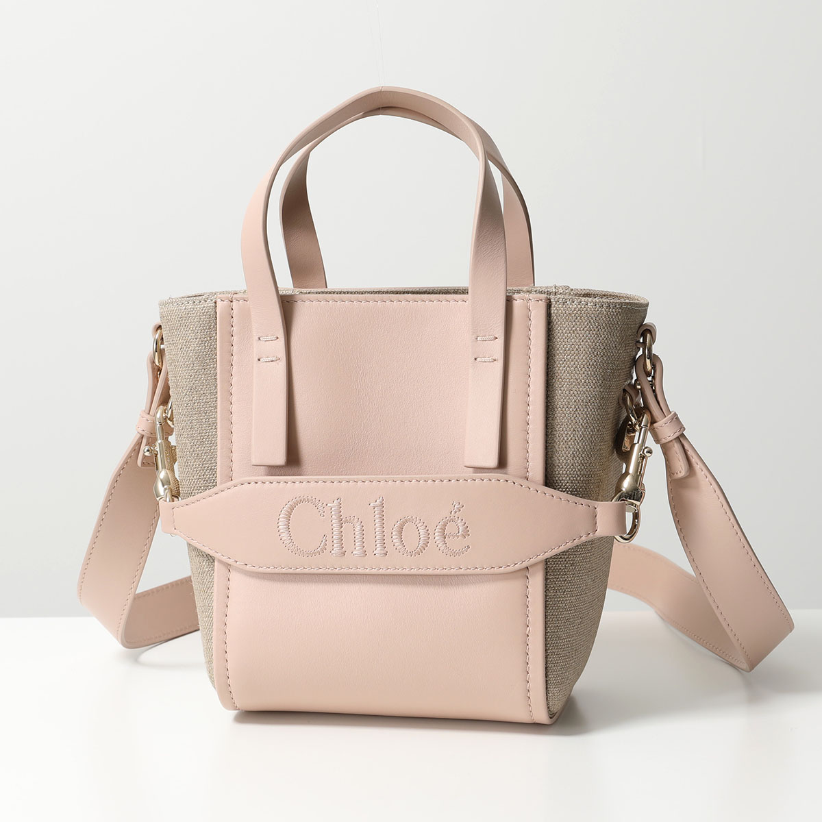 Chloe クロエ ショルダーバッグ SENSE センス CHC23AS425L16 レディース スモール ハンドバッグ クロスボディ ロゴ刺繍 鞄  カラー2色