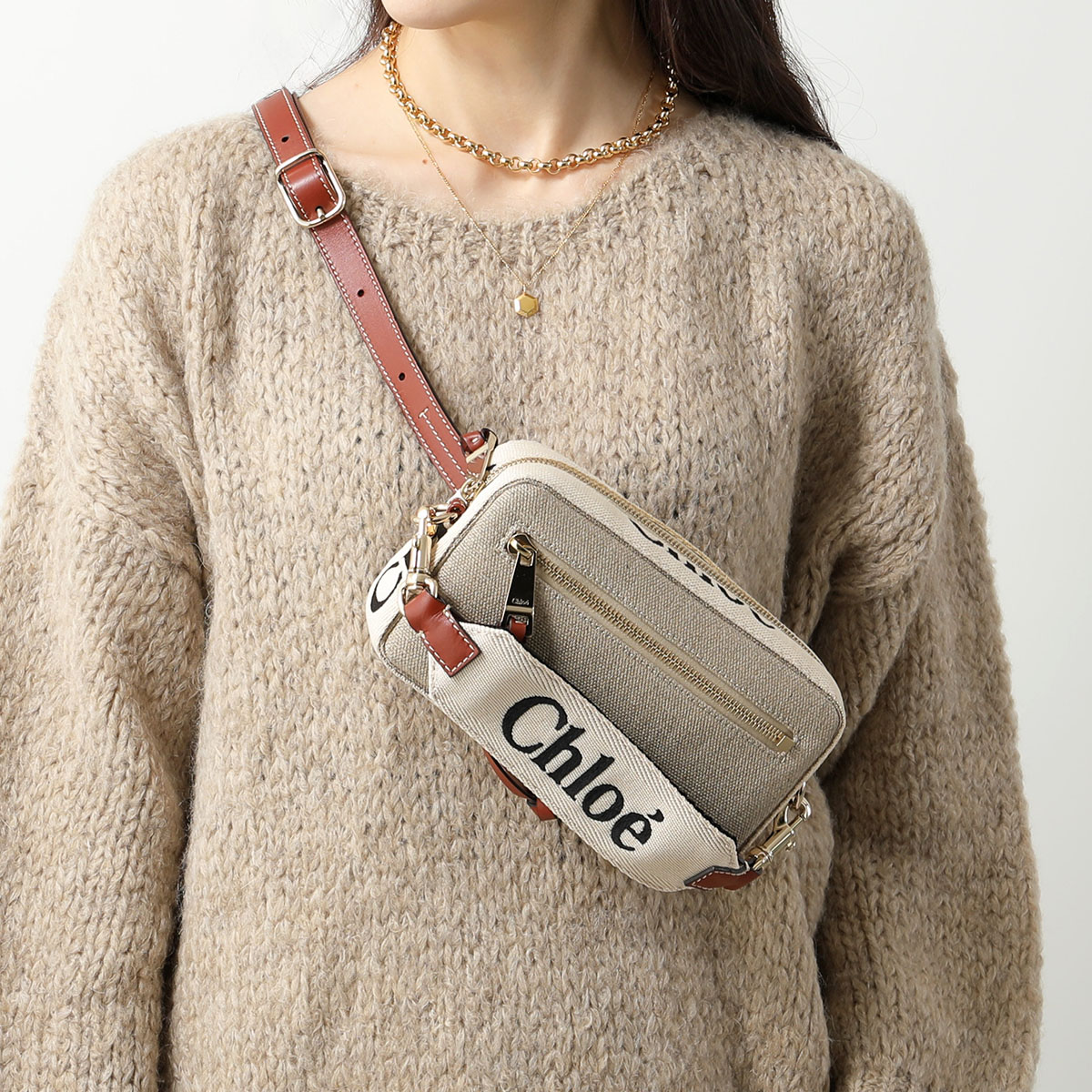 Chloe クロエ Betty バッグ バーガンディー エナメル