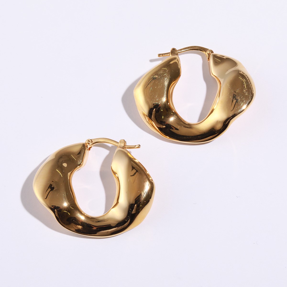 JIL SANDER ジルサンダー ピアス J12VG0062 J12003 レディース フープ アクセサリー 真鍮 カラー2色