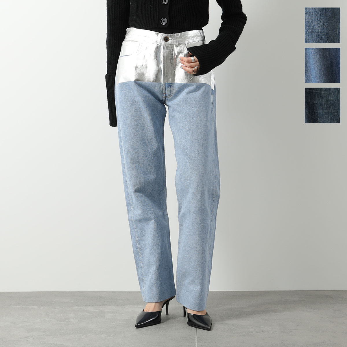 Lutz Huelle ルッツヒュエル ジーンズ SILVER DENIM PANTS レディース ...