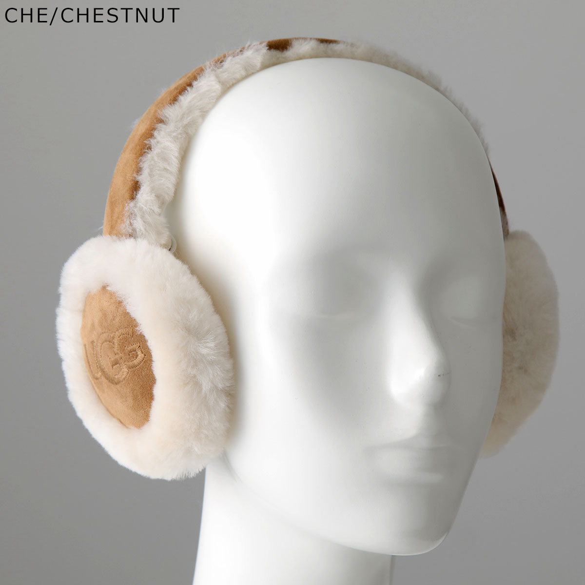 UGG アグ イヤーマフ W EMBROIDERED LOGO EARMUFF 20955 レディース エンブロイダリー ロゴ 耳あて イヤマフ  シープスキン シアリング カラー4色