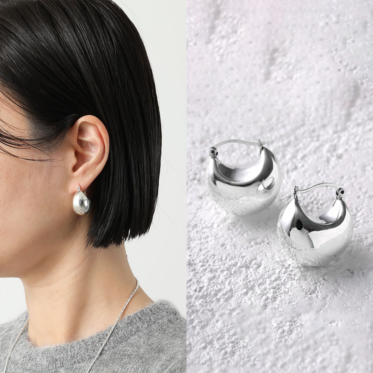 NINA&JULES ニナ・エ・ジュール ピアス PLUMP MOON EARRINGS E22-92