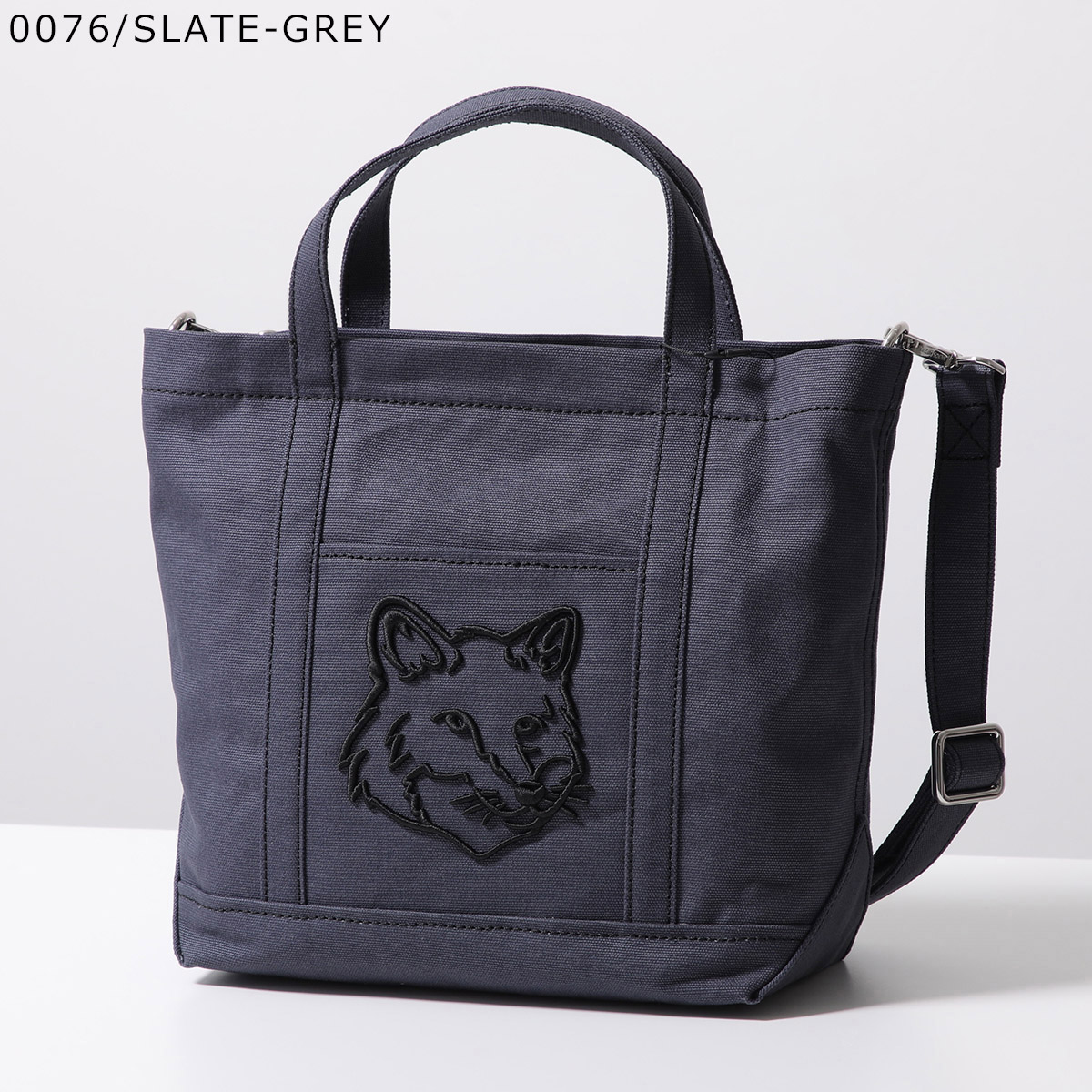 MAISON KITSUNE メゾンキツネ ミニトート　グリーン MAISON KITSUNÉ トートバッグ グリーン（MAISON KITSUNE(メゾン