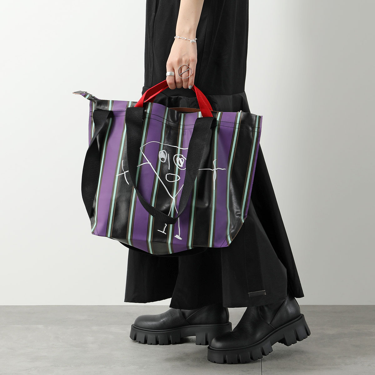 PLAN C プランシー トートバッグ MEDIUM PRINTED SHOPPER SHCBA53SC4