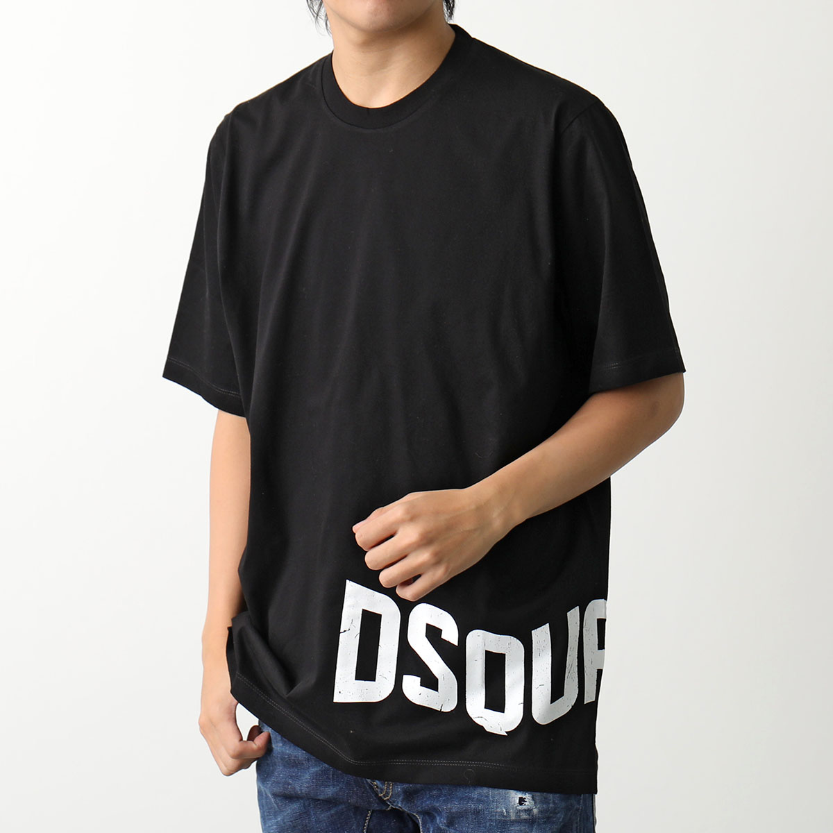 DSQUARED2 ディースクエアード Tシャツ SLOUCH T-SHIRT S74GD1090 ...
