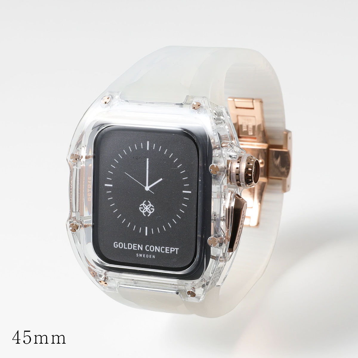 GOLDEN CONCEPT ゴールデンコンセプト アップルウォッチケース Apple Watch Case Series 7 8 9 対応  RSTR45 RSTR49 メンズ CRYSTAL‐ROSE