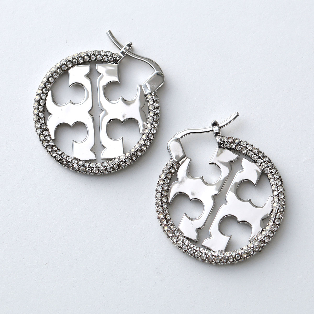 TORY BURCH（トリーバーチ） ピアス MILLER PAVE HOOP ミラー パヴェ