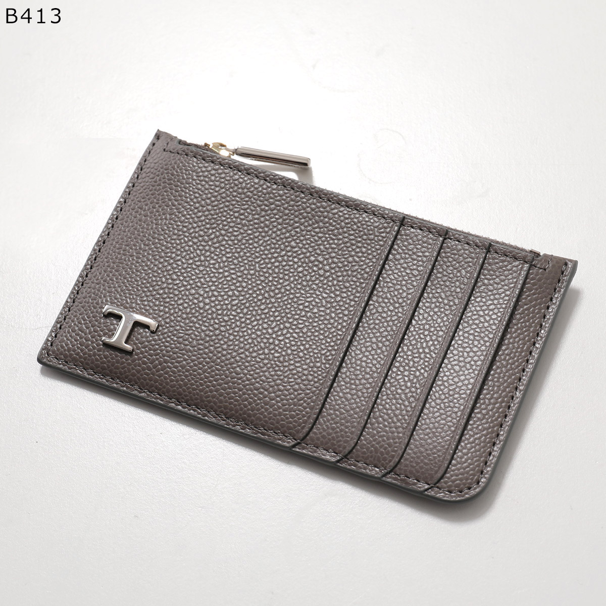【未使用級】トッズ☆タイムレス　サックスブルー　現行　コイン　カードケース TOD'S TODS トッズ コイン＆カードケース T TIMELESS T