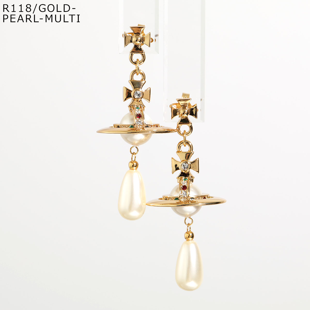 Vivienne Westwood ヴィヴィアンウエストウッド ピアス PEARL DROP EARRINGS 62020034 レディース 立体オーブ パール アクセサリー カラー3色｜s-musee｜02