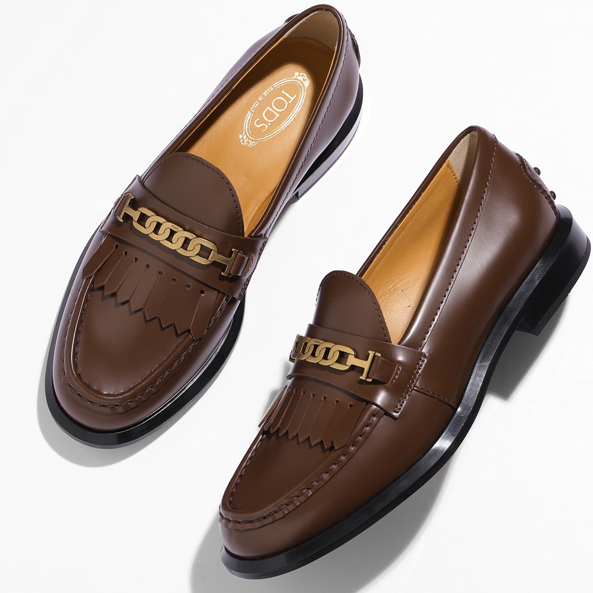 TODS トッズ ローファー XXW66K0HB20 レディース レザー ダブルT