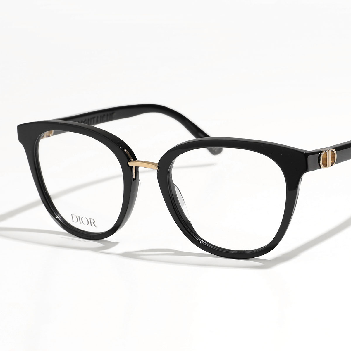 Dior ディオール メガネ 30MONTAIGNE MINIO モンテーニュ ミニ CD50029I レディース ウェリントン型 めがね 伊達メガネ  ダテ 眼鏡 アイウェア カラー2色