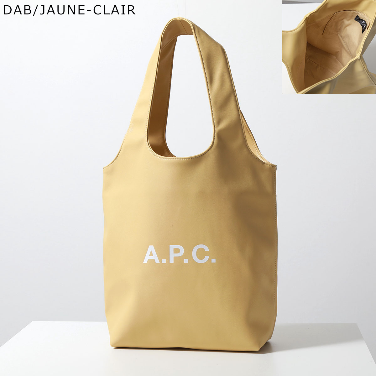 APC A.P.C. アーペーセー トートバッグ tote ninon small ニノン スモール PUAAT M61861 レディース エコレザー ロゴ 鞄 カラー7色｜s-musee｜03