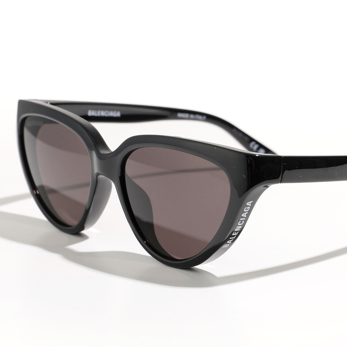 BALENCIAGA バレンシアガ サングラス BB0149S メンズ キャットアイ型 メガネ 眼鏡 ロゴ アイウェア 001/BLACK-BLACK-GREY｜s-musee｜02
