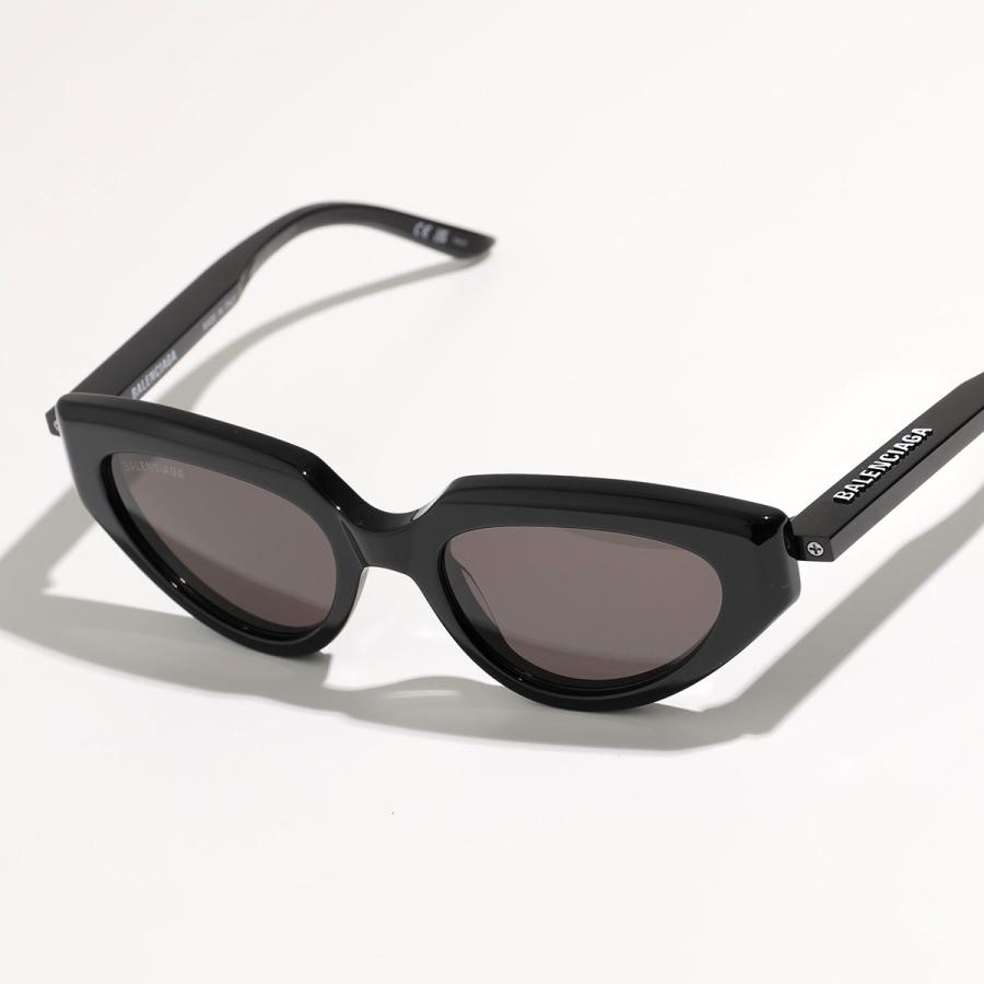 BALENCIAGA バレンシアガ サングラス BB0159S レディース キャットアイ型 メガネ 眼鏡 ロゴ アイウェア 001/BLACK-BLACK-GREY｜s-musee｜02