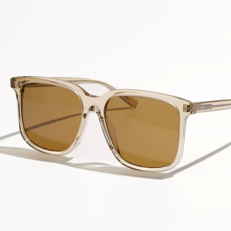 SAINT LAURENT サンローラン サングラス SL 480 レディース ウェリントン型 メガネ 眼鏡 ロゴ アイウェア 003/YELLOW-YELLOW-GREEN｜s-musee｜02