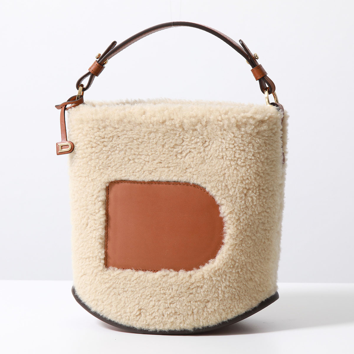 DELVAUX デルヴォー ハンドバッグ Pin Mini Bucket teddy ピン ミニ テ...