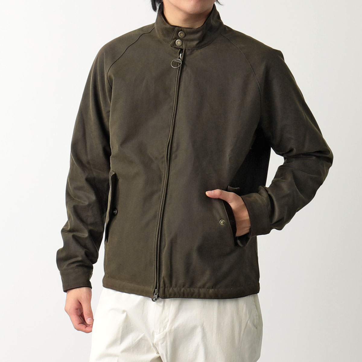 Barbour × Baracuta バブアー バラクータ Brown ブラウン G4 スタンドカラー ワックス コットン ブルゾン MWX2223  メンズ ワックスジャケット カラー2色