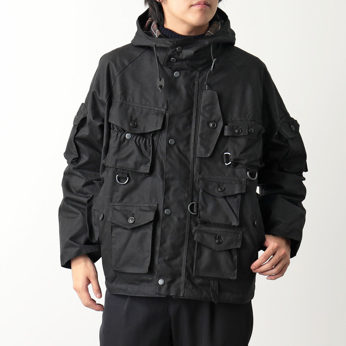 Barbour × Baracuta バブアー バラクータ Clayton クレイトン ワックス コットン フード ブルゾン MWX2219 メンズ  ワックスジャケット カラー2色