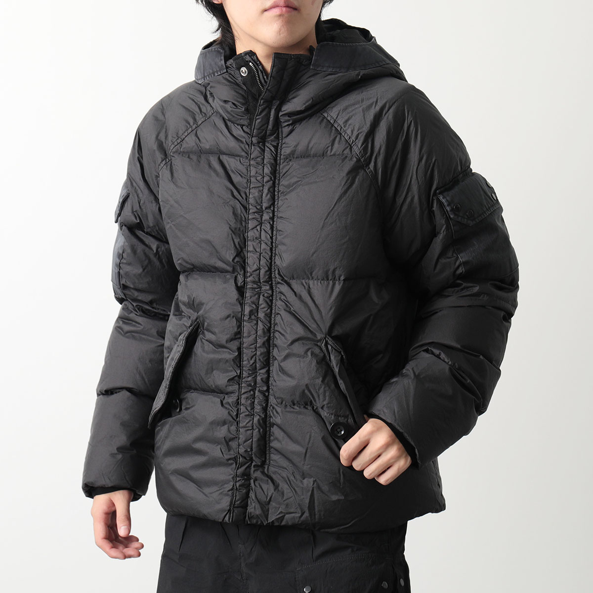 Ten c テンシー 中綿ジャケット ICED COMBO DOWN JACKET 23CTCUC03133 005875 メンズ ブルゾン フード付き フーテッド ナイロン 999｜s-musee｜02