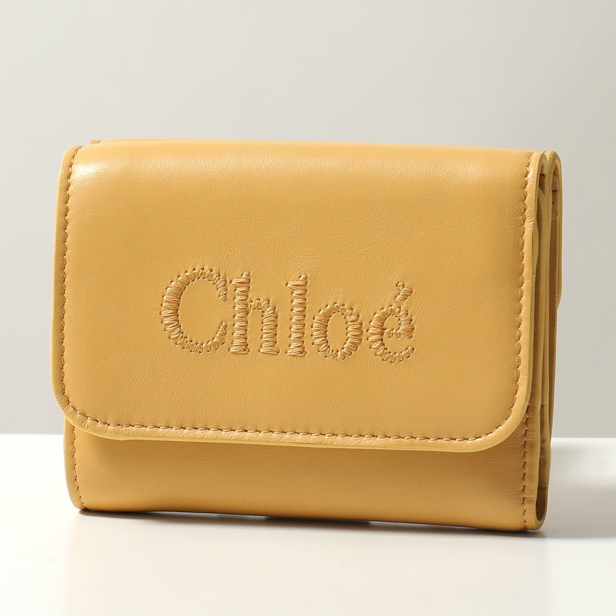 Chloe クロエ 三つ折り財布 SENSE センス SMALL TRIFOLD CHC23AP874I10 レディース レザー ミニ財布 ロゴ刺繍  カラー5色