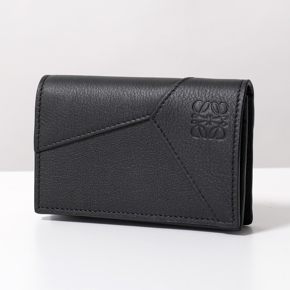 LOEWE ロエベ カードケース PUZZLE EDGE CARD HOLDER C510M97X03 メンズ レディース レザー アナグラム  名刺入れ パスケース 1100/NEGRO/BLACK