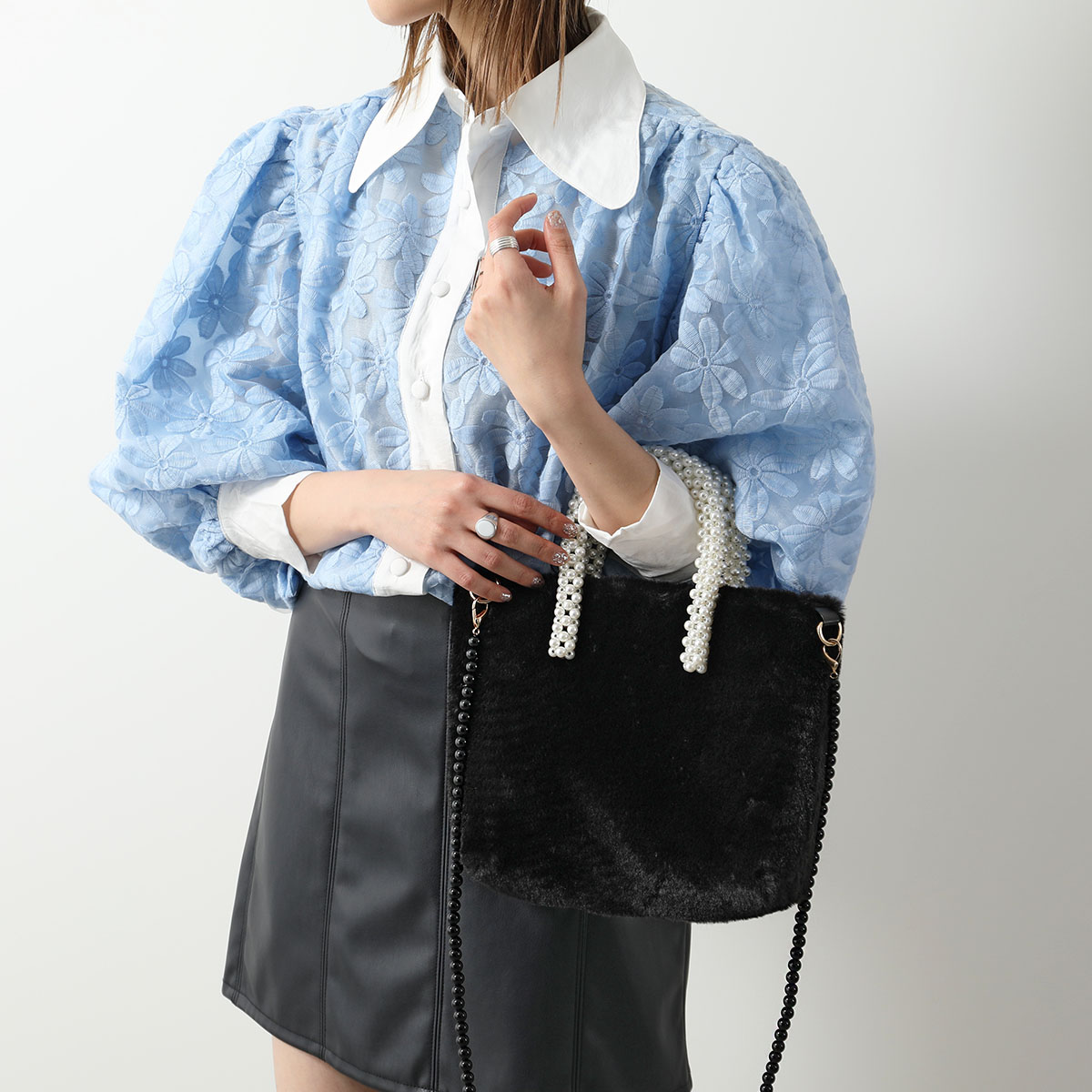 sister jane オケージョン パーティ バッグ 楽天市場】シスタージェーン ビーズバッグ ブルー ハンドバッグ