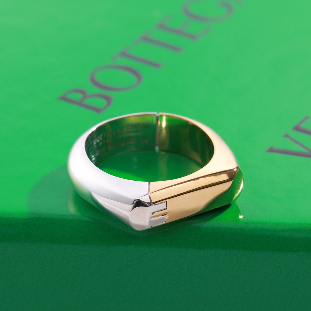 BOTTEGA VENETA ボッテガヴェネタ リング ヒンジ 754369 V507D メンズ アクセサリー 指輪 silver925  シルバー925 8119/SILVER-GOLD