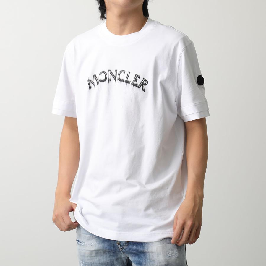 MONCLER モンクレール Tシャツ 8C00002 89A17 メンズ クルーネック 半袖 カットソー ロゴT アイコンパッチ カラー2色｜s-musee｜02