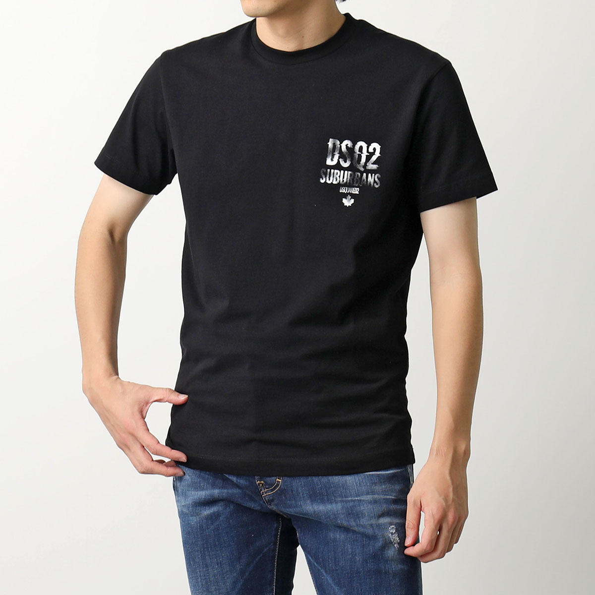 DSQUARED2 ディースクエアード Tシャツ COOL FIT T S74GD1259 D20014 メンズ 半袖 カットソー コットン  クルーネック ロゴT カラー2色