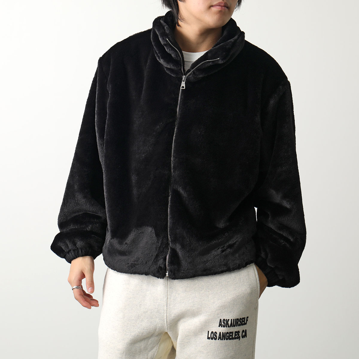 ASKYURSELF アスクユアセルフ ジャケット BANNED MINK FLEECE JACKET メンズ フェイクファー 長袖 ブルゾン  スタンドカラー カラー2色 : 360118601 : インポートセレクトmusee - 通販 - Yahoo!ショッピング