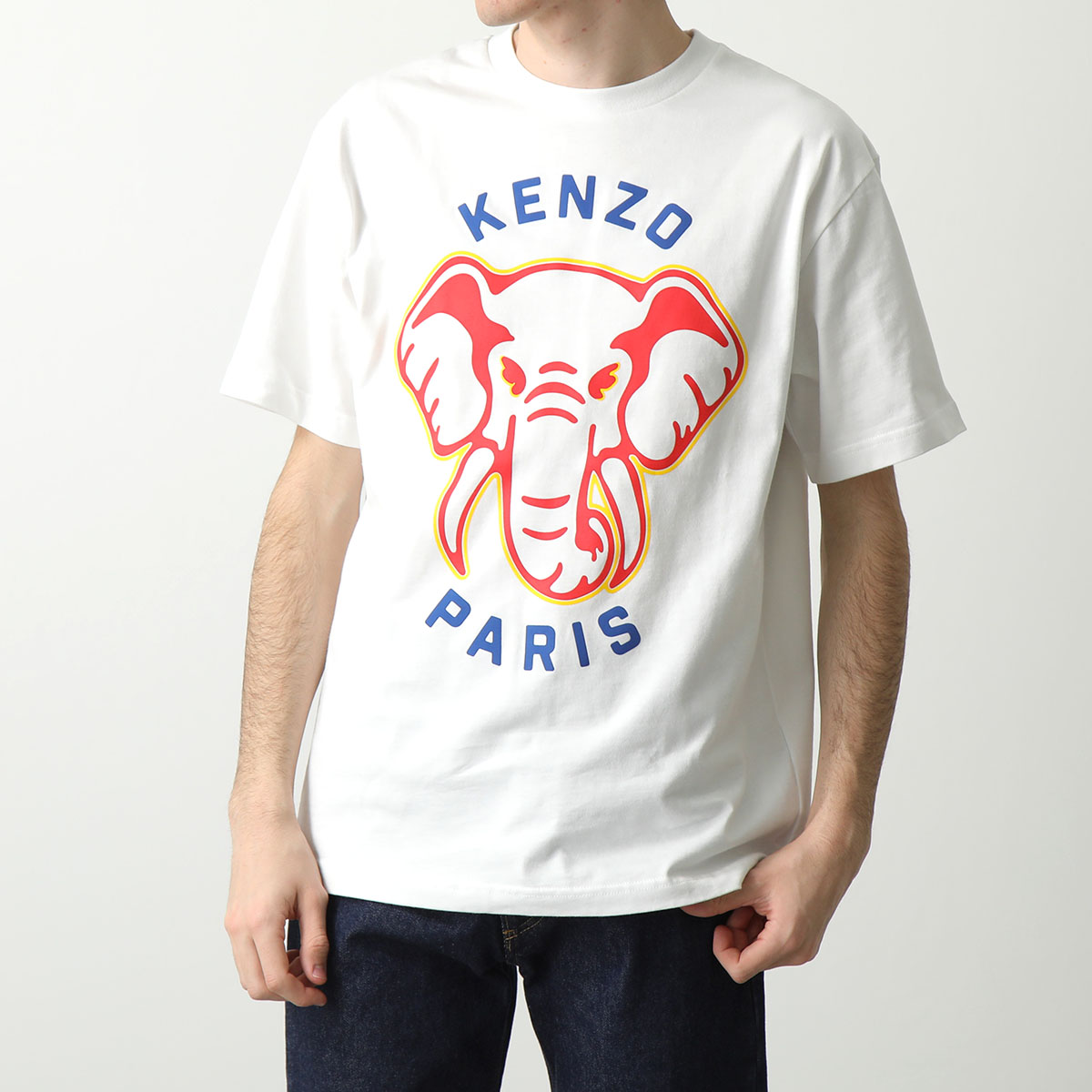 KENZO ケンゾー 半袖 Tシャツ ELEPHANT CLASSIC T-SHIRT PFE55TS1894SG メンズ エレファント ロゴ コットン クルーネック カラー3色｜s-musee｜04