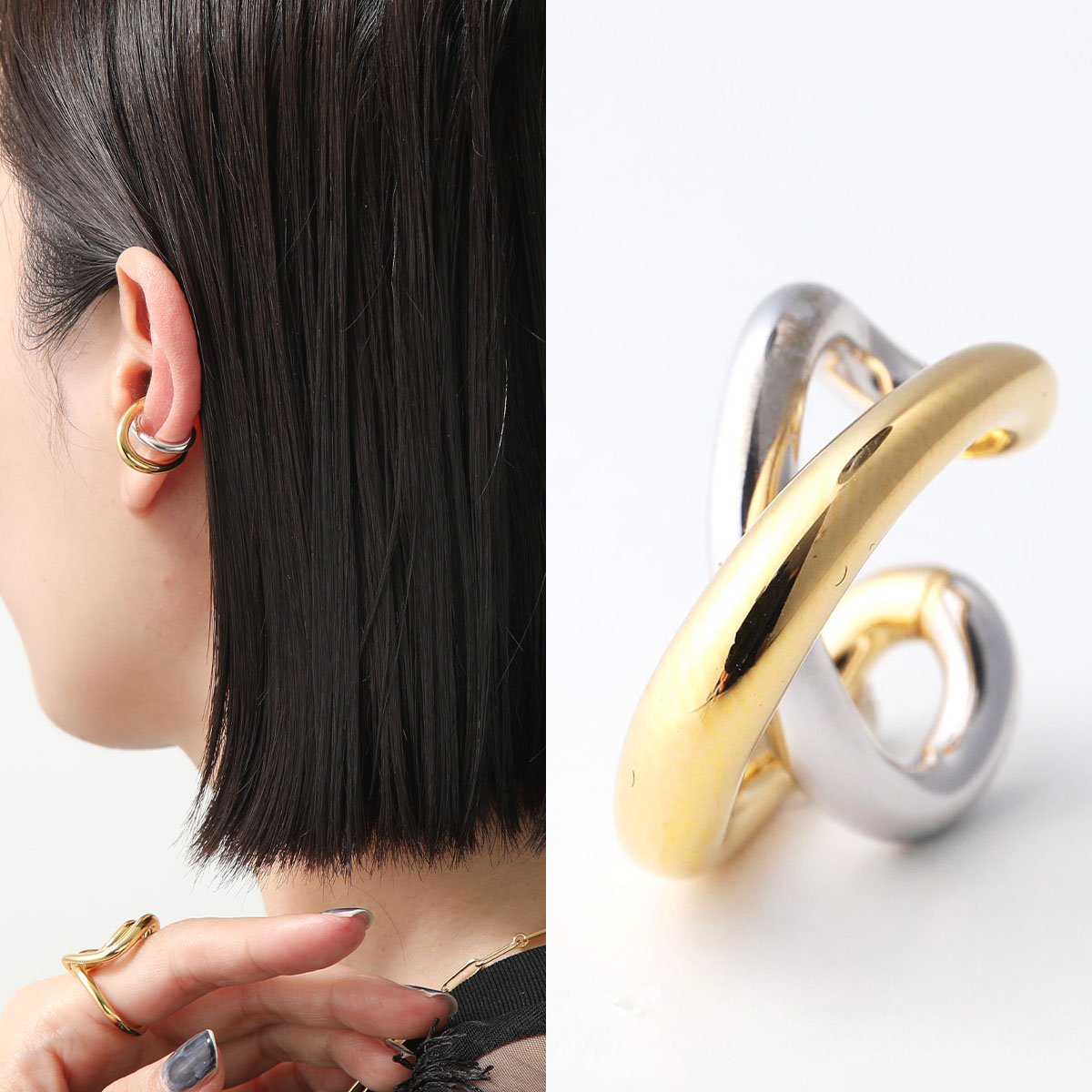 Charlotte Chesnais シャルロットシェネ イヤーカフ INITIAL CUFF D'OREILLE 19BO081VEAR レディース  イヤカフ 片耳販売 アクセサリー VERMEIL＆ARGENT : 360125400 : インポートセレクトmusee - 通販 -  Yahoo!ショッピング