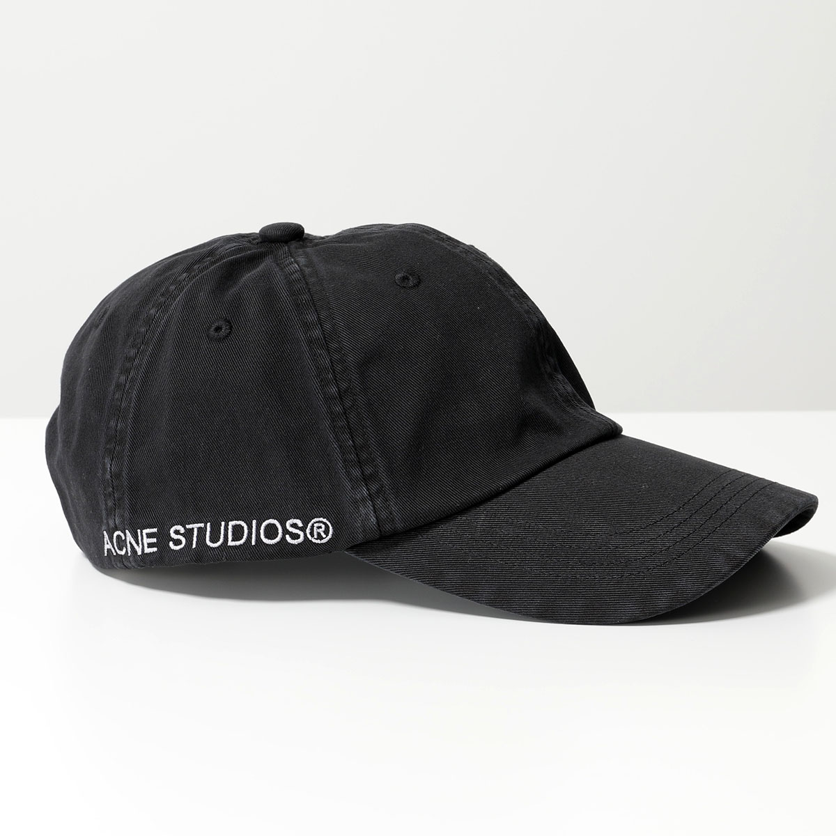 Acne Studios アクネストゥディオズ ベースボールキャップ C40329 FN-UX-HATS000244 メンズ コットン ロゴ 刺繍  帽子 900/Black