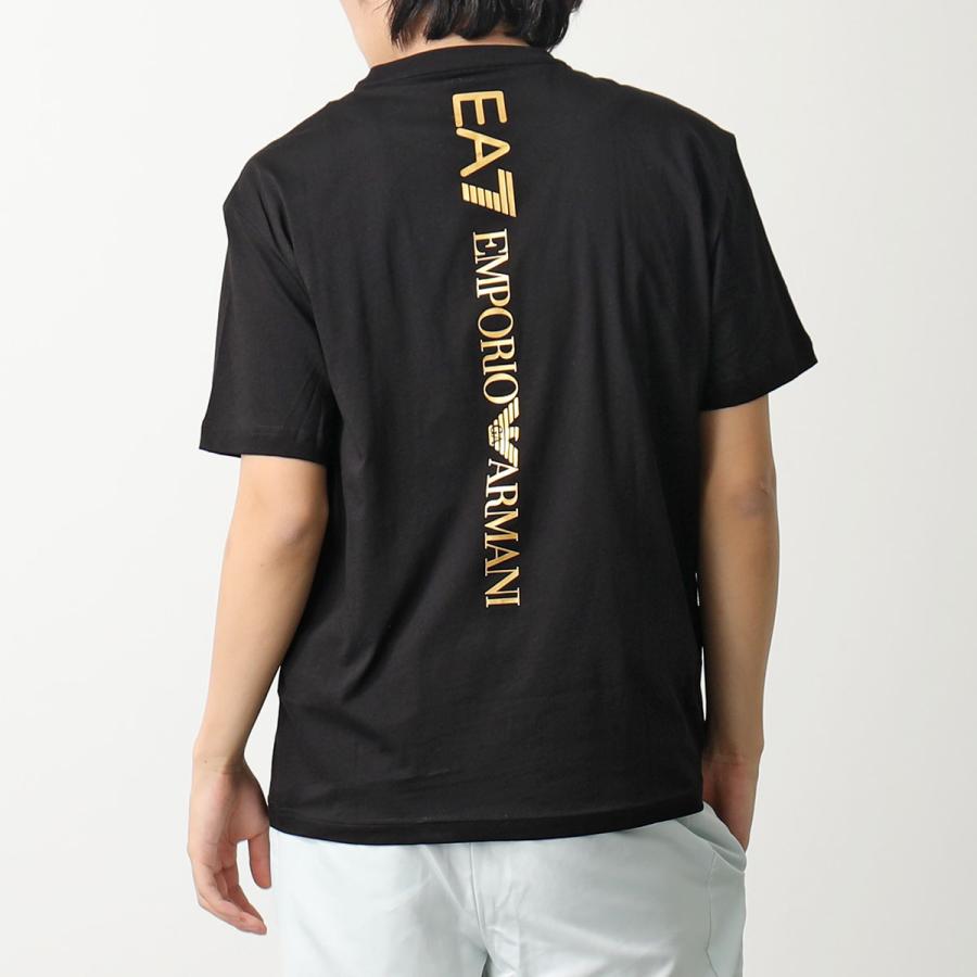 EA7 EMPORIO ARMANI エアセッテ エンポリオアルマーニ Tシャツ 8NPT18 PJ02Z メンズ 半袖 カットソー ロゴT クルーネック コットン カラー3色｜s-musee｜02