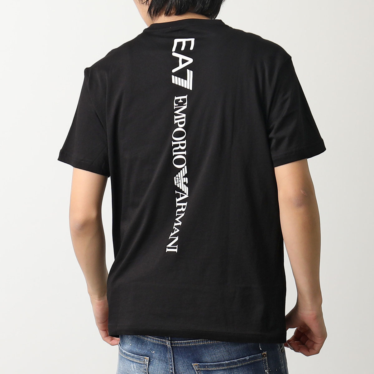 EA7 EMPORIO ARMANI エアセッテ エンポリオアルマーニ Tシャツ 8NPT18 PJ02Z メンズ 半袖 カットソー ロゴT  クルーネック コットン カラー3色
