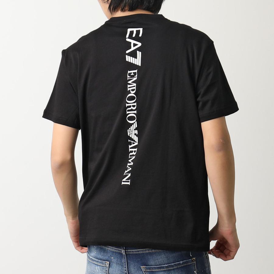 EA7 EMPORIO ARMANI エアセッテ エンポリオアルマーニ Tシャツ 8NPT18 PJ02Z メンズ 半袖 カットソー ロゴT クルーネック コットン カラー3色｜s-musee｜04