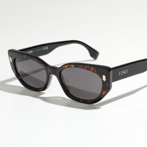 FENDI フェンディ サングラス FE40018I レディース スクエア型 メガネ 眼鏡 FFロゴ...