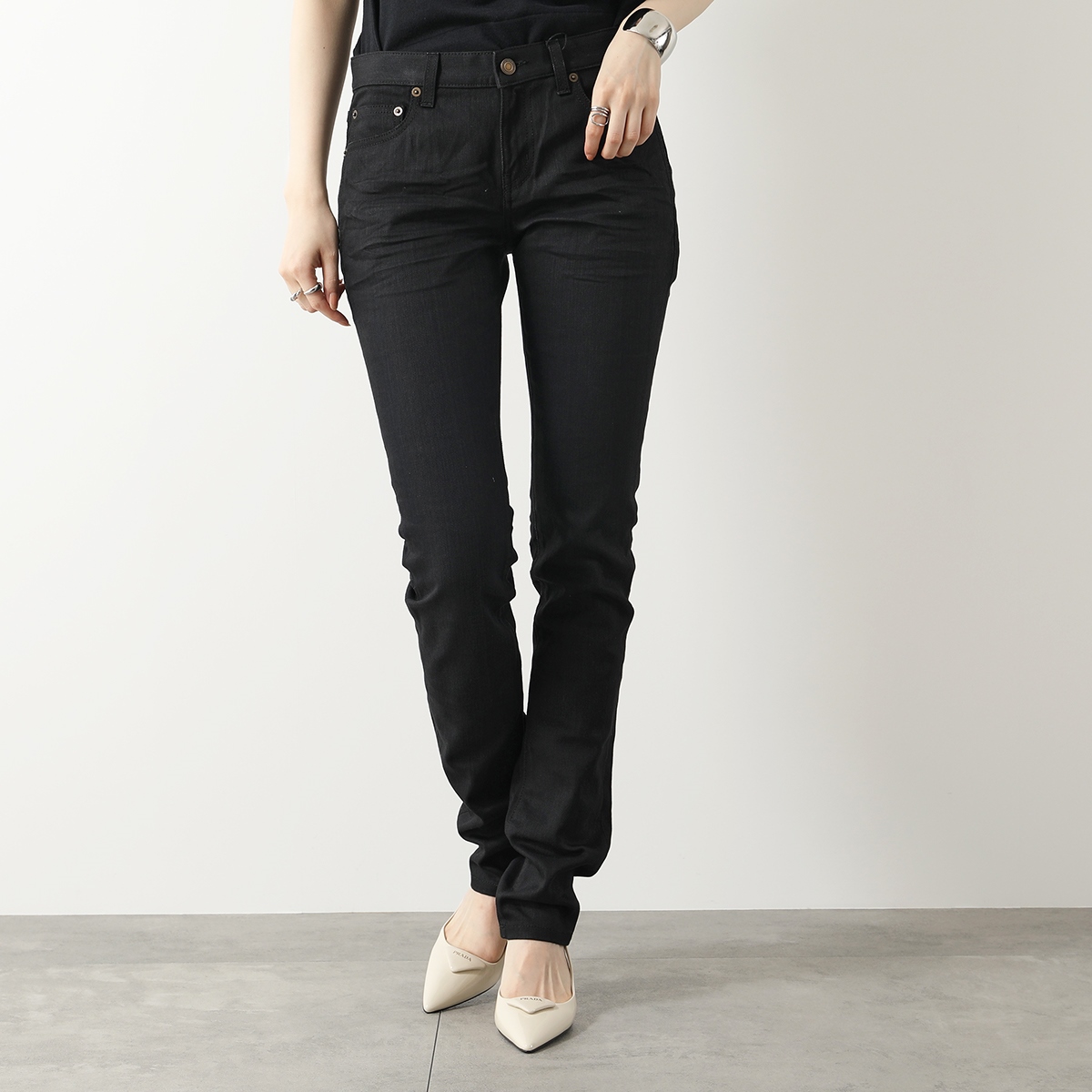 SAINT LAURENT サンローラン ジーンズ 614447 YO500 レディース デニム