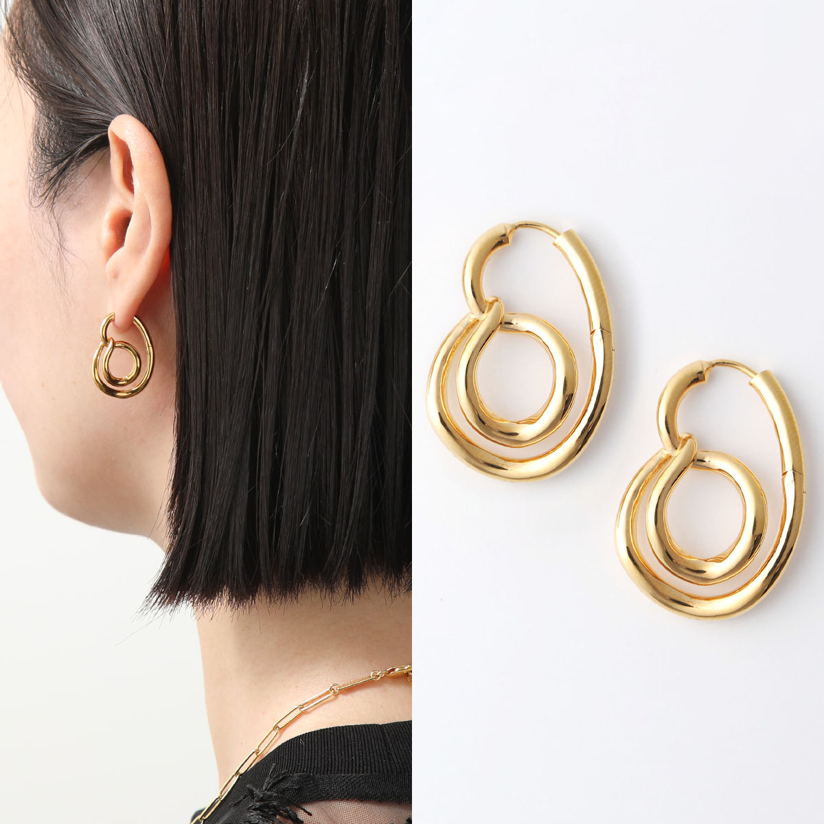 訳あり】Charlotte Chesnais シャルロットシェネ ピアス CREOLE LASSO 23BO125VER レディース フープピアス  アクセサリー VERMEIL : 360205900 : インポートセレクトmusee - 通販 - Yahoo!ショッピング