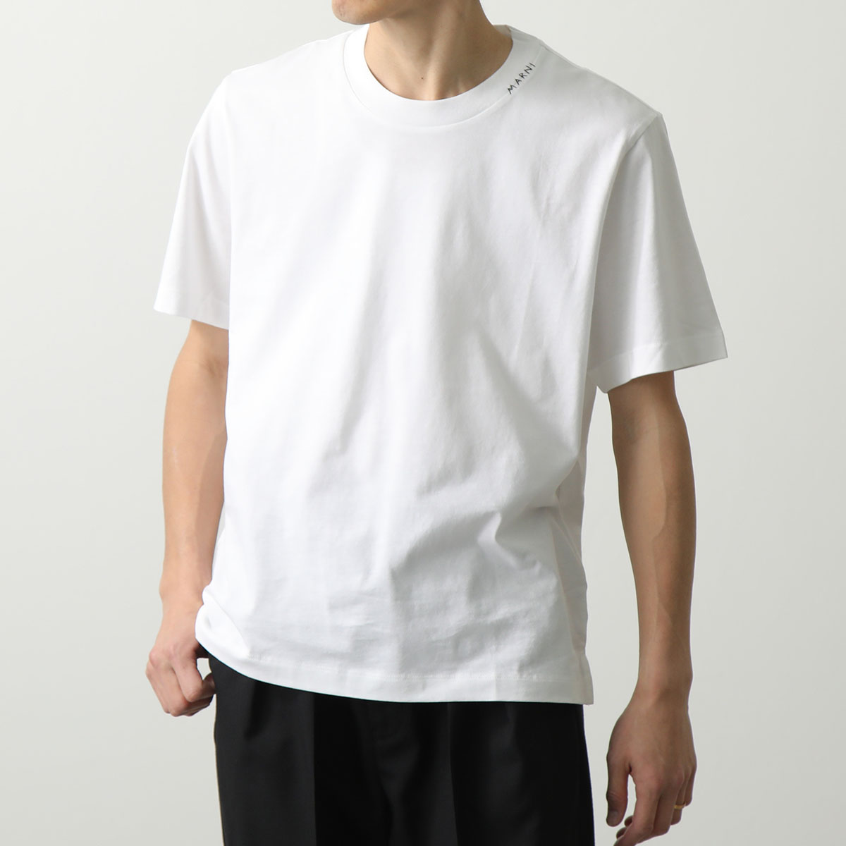 MARNI マルニ Tシャツ【1枚単品】THJE0211X2 UTCZ68 メンズ 半袖 カットソー...