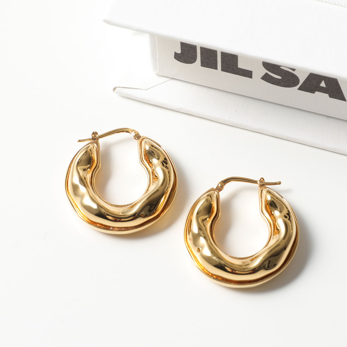 JIL SANDER ジルサンダー フープピアス J56VG0013 P4877 レディース アクセサリー 真鍮 ロゴ 712/GOLD :  360206265 : インポートセレクトmusee - 通販 - Yahoo!ショッピング